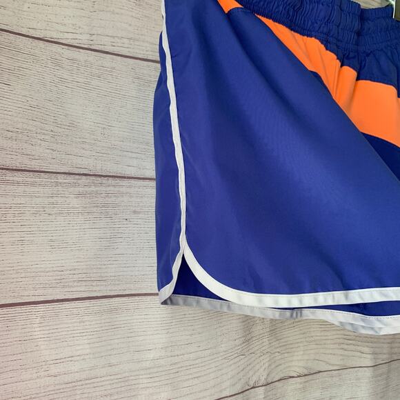 Fila Blue and Orange Shorts Drawstring Elastic Waist Gym Shorts Size Medium - Picture 5 of 11